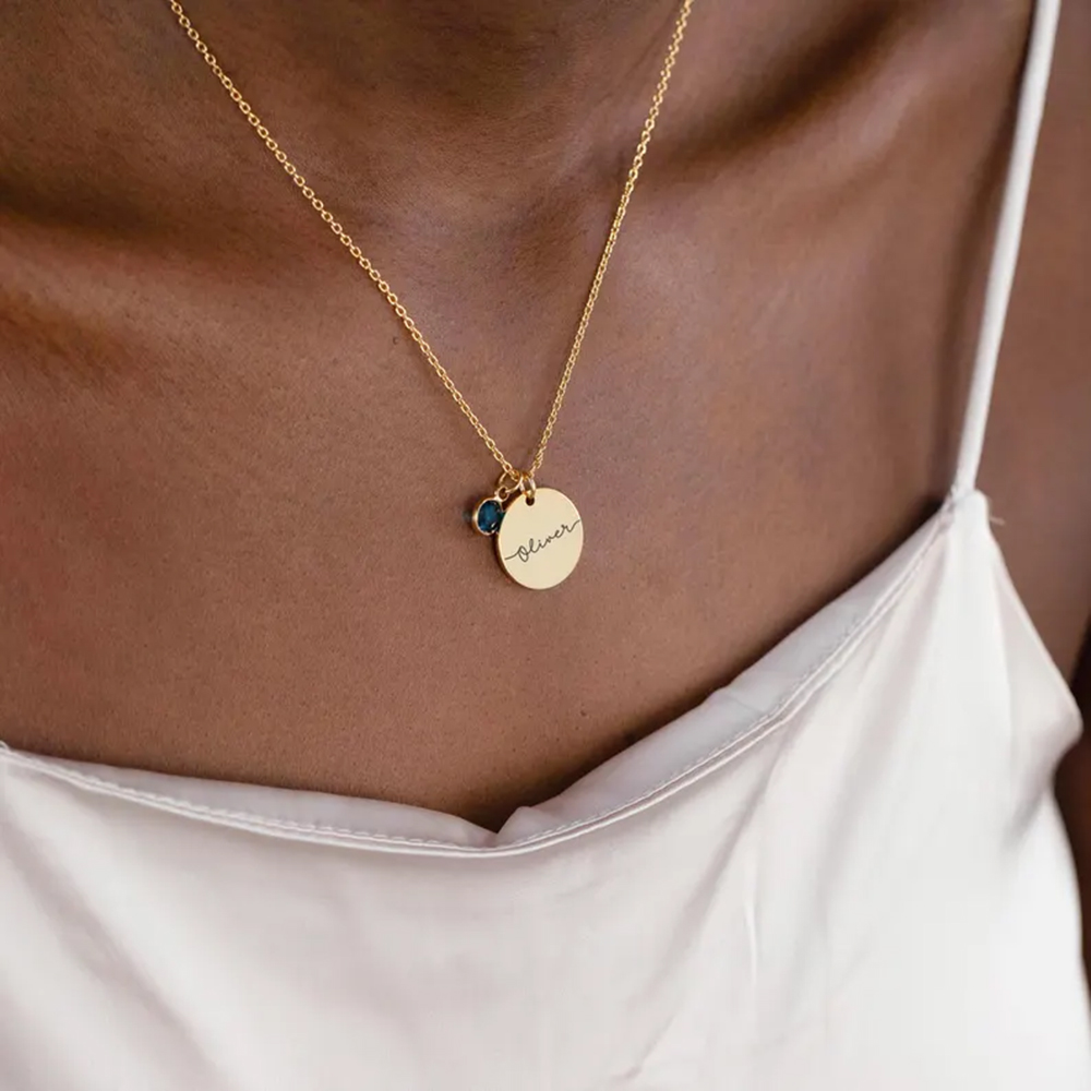 Collana con Disco Personalizza - Birth Flower Necklace recensione e prezzo