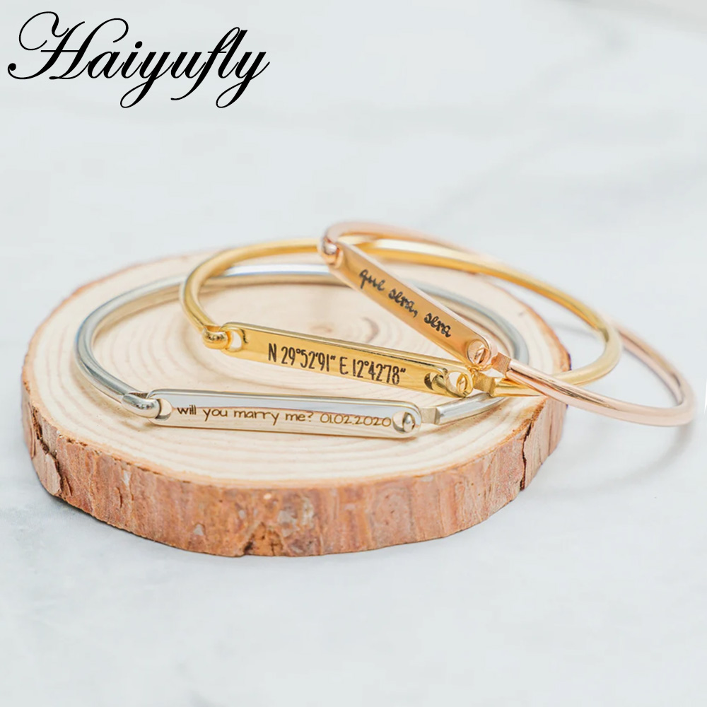 Haiyufly incisione nome bracci - Coordinates Bracelet recensione e prezzo