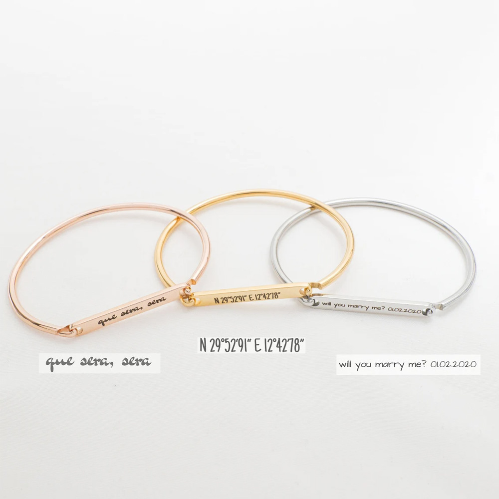 Haiyufly incisione nome bracci - Coordinates Bracelet recensione e prezzo