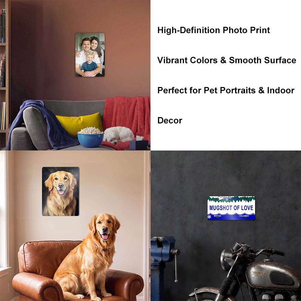 Insegna in metallo di allumini - Pet Portrait Custom recensione e prezzo