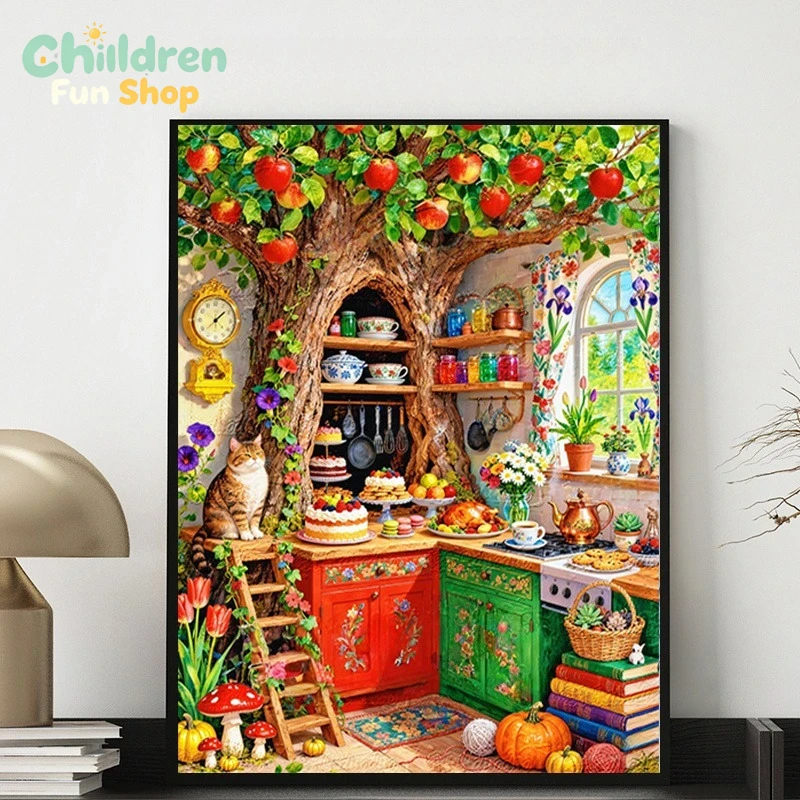 Cucina con albero e cavità, de - Photo Mosaic Print recensione e prezzo